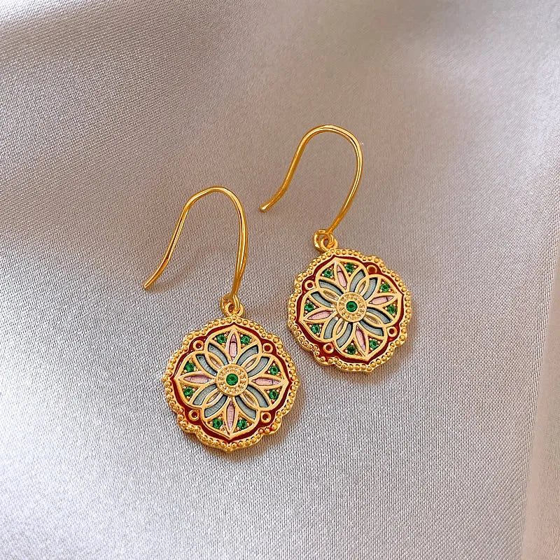 Yessy Vee Lingzhiwu Oil-Paint Drop Earrings