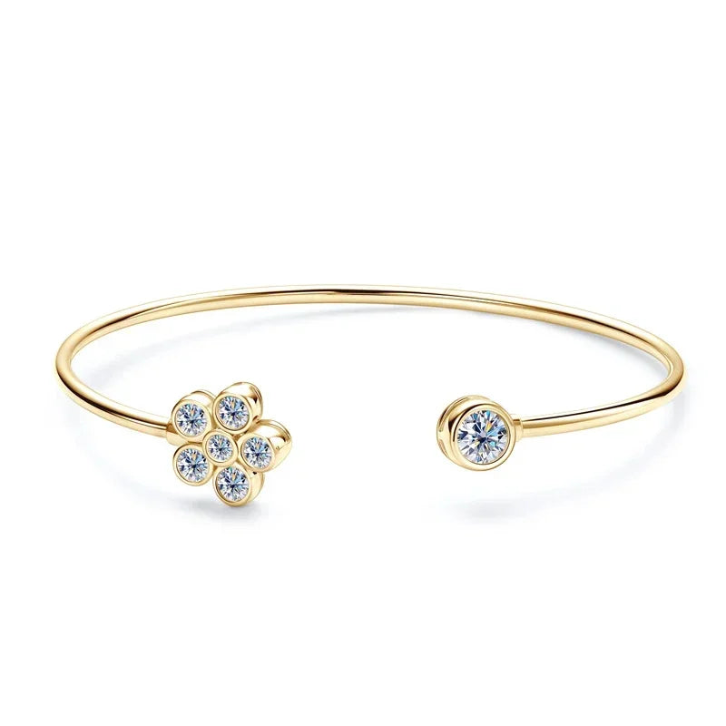 Luna Luxury Moissanite Cuff Bracelet