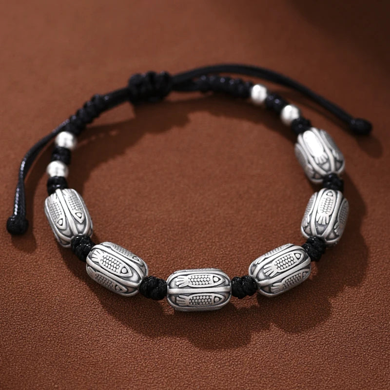 ZABRA Pure Silver Koi Bracelet