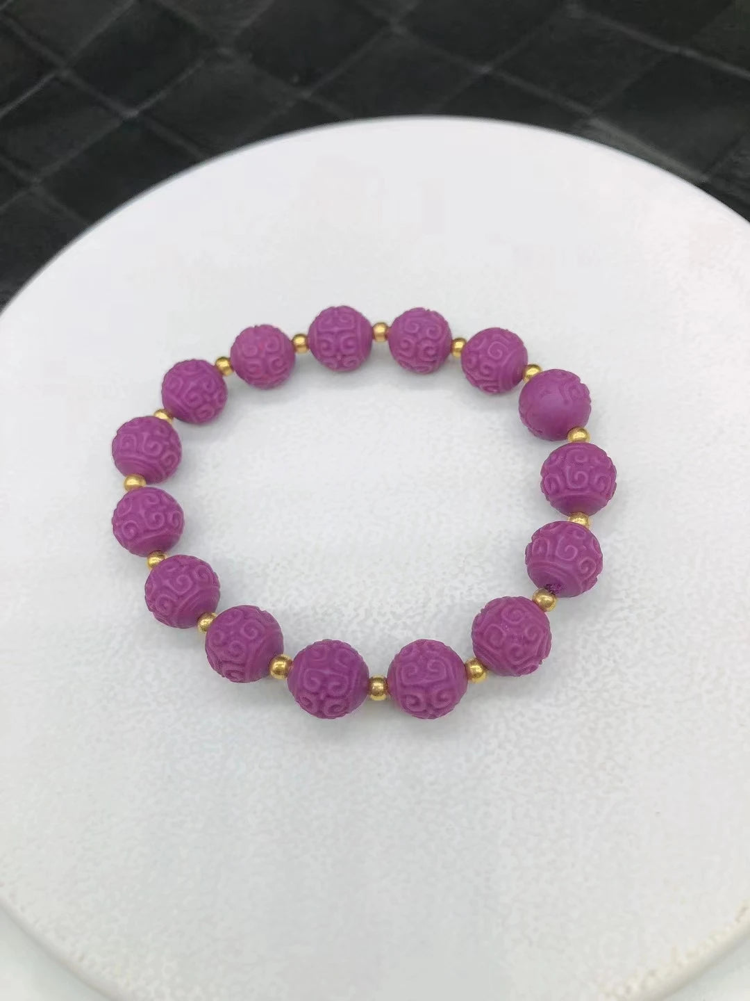 Purple Mica Gemstone Bracelet