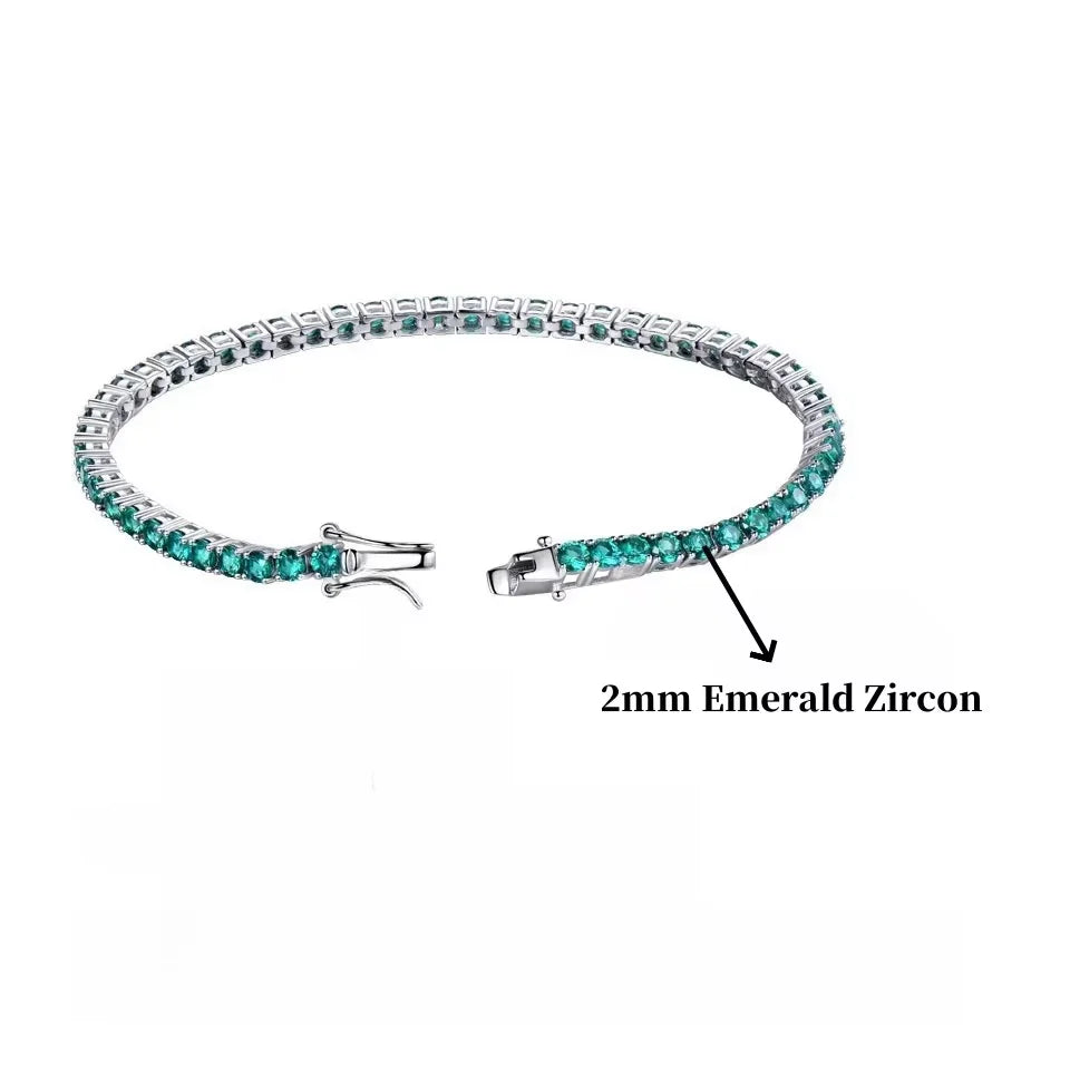 Eterna Zircon Tennis Bracelet