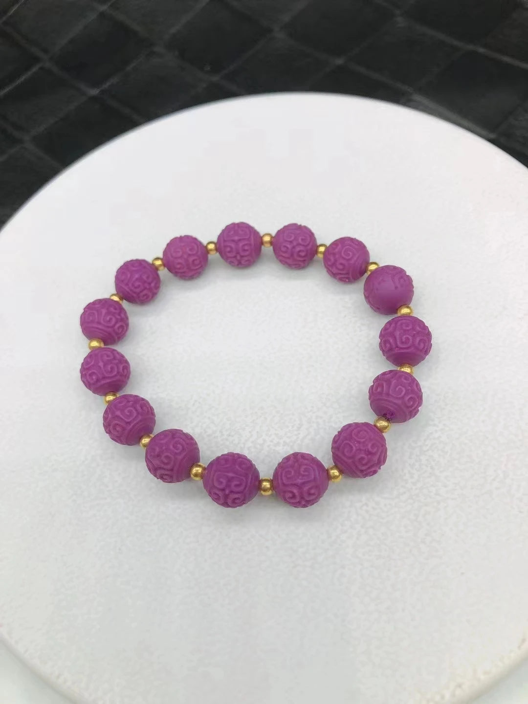 Purple Mica Gemstone Bracelet