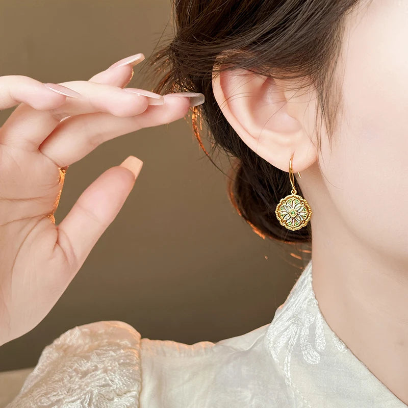 Yessy Vee Lingzhiwu Oil-Paint Drop Earrings